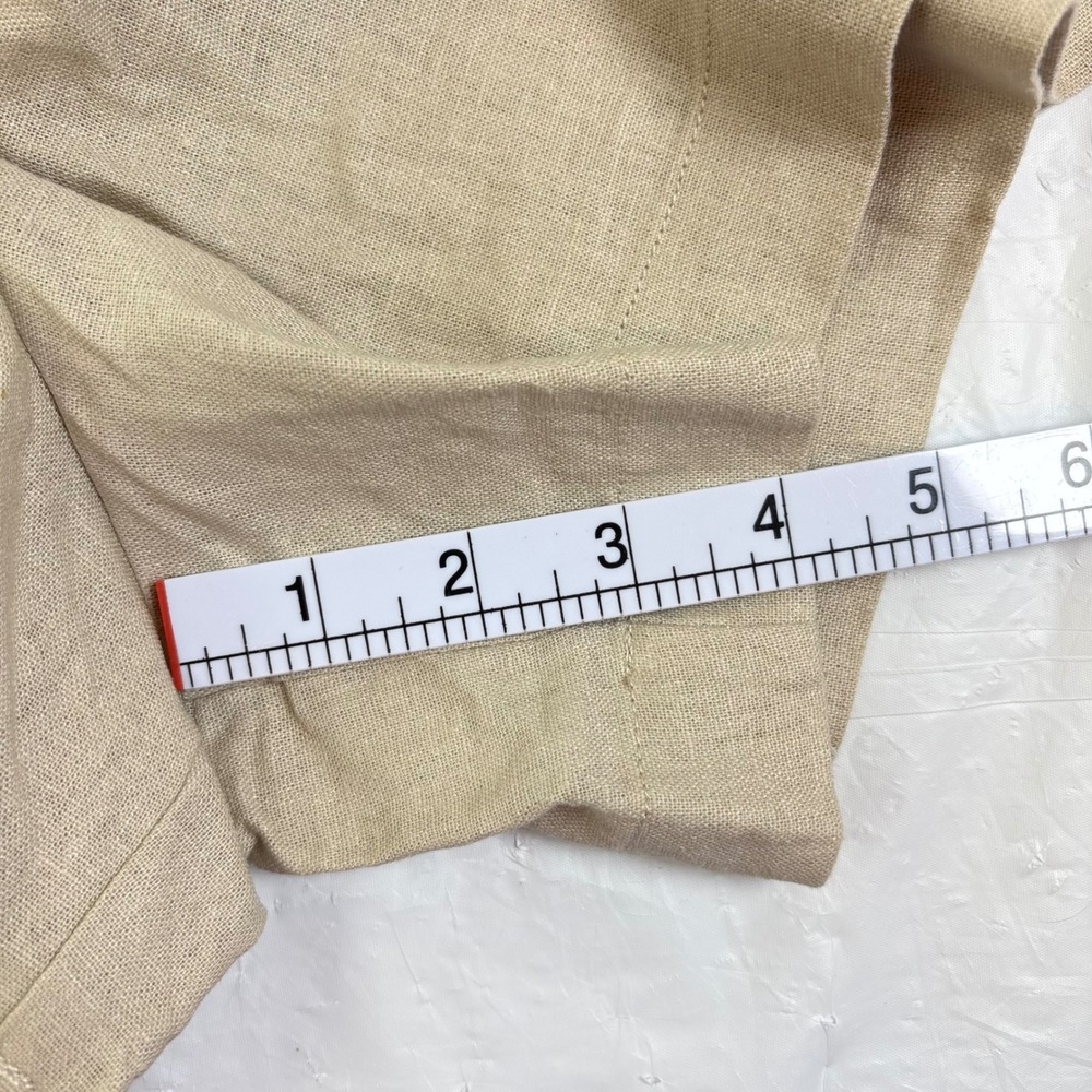 Gap Womens Khaki Linen Blend Pull On Shorts Elastic Drawstring Medium NWT NEW - Picture 9 of 10